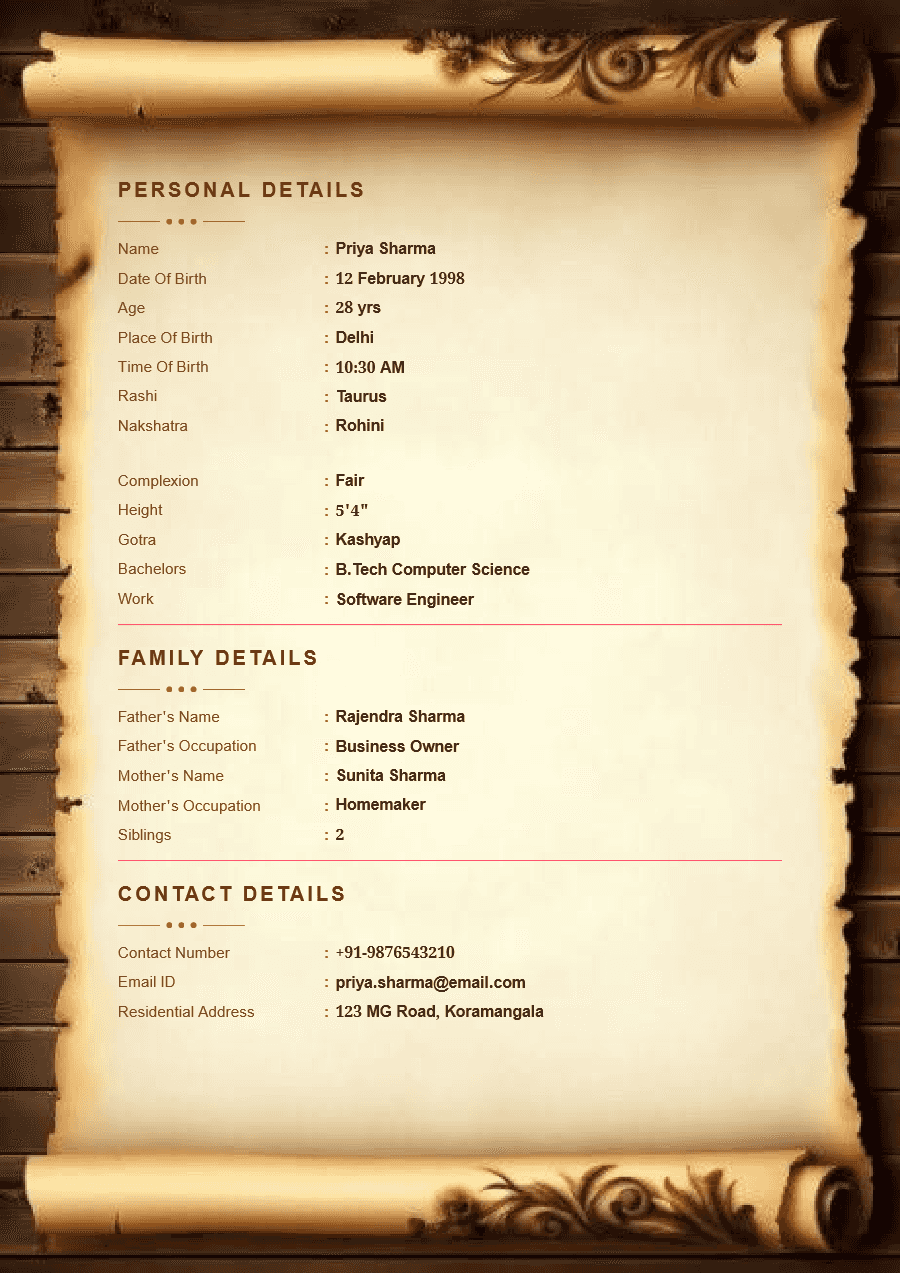 Heritage Scroll